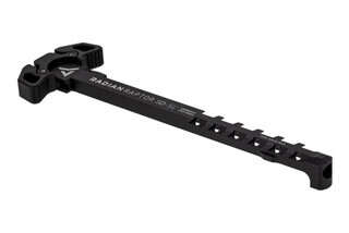 Radian Weapons Raptor SD Vented Ambi charging handle features black anodized latches